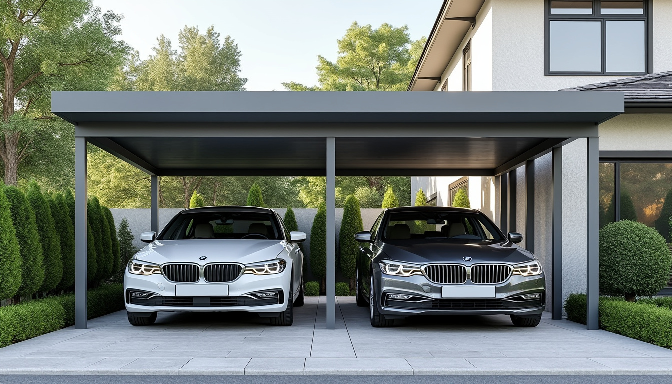 découvrez tout sur le carport 2 voitures : dimensions idéales, prix moyens et démarches pour obtenir un permis de construire.