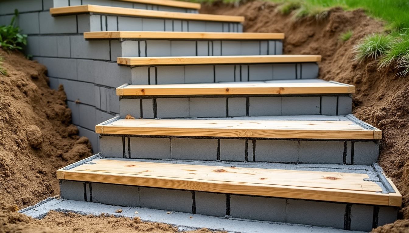 découvrez comment réaliser un escalier extérieur en béton : étapes de coffrage, techniques de coulage et estimation des prix pour un projet réussi.