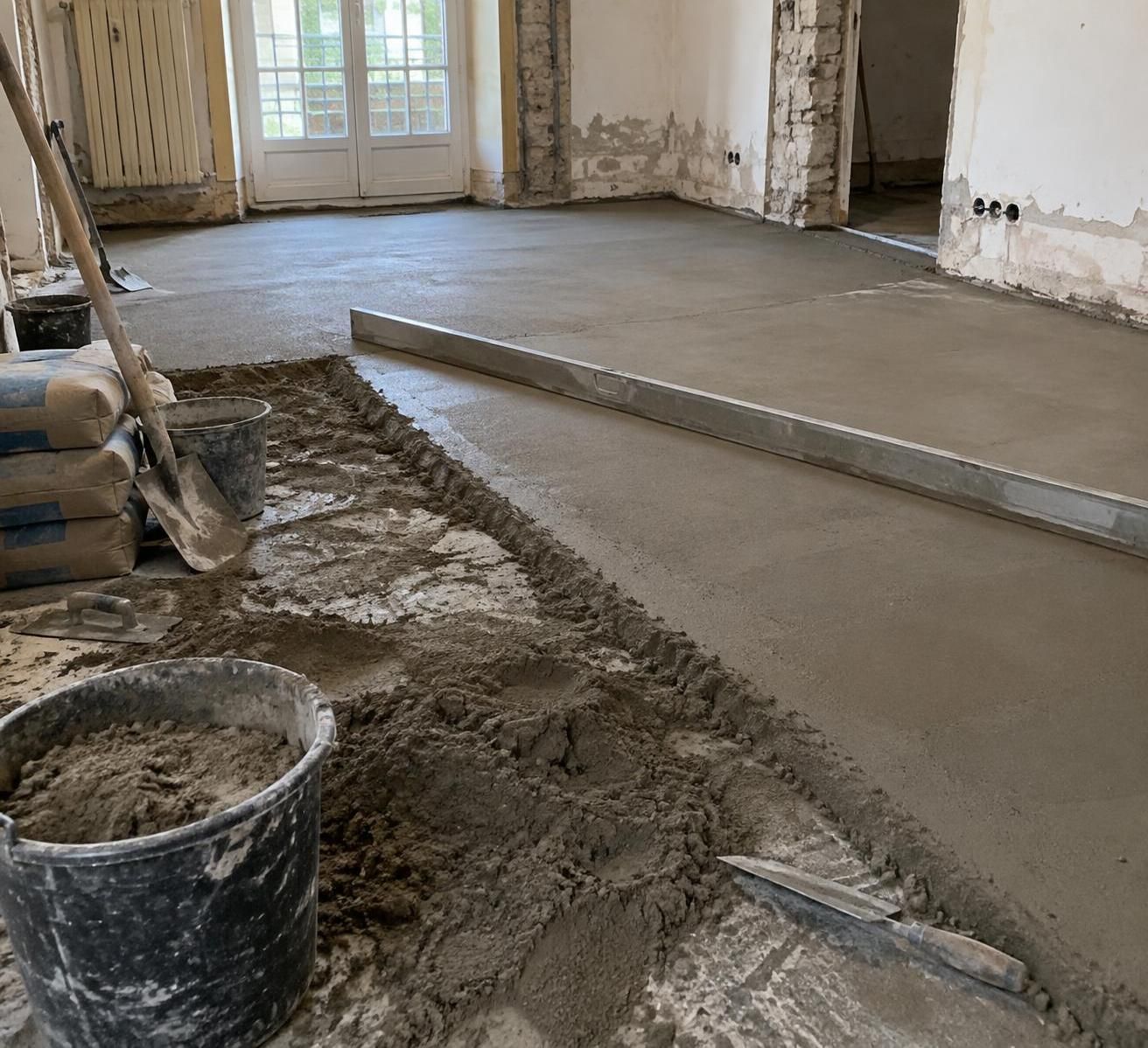 découvrez le dosage d’une chape de 5 cm : proportions de ciment et de sable, calcul des quantités de matériaux et conseils pour réussir votre préparation.